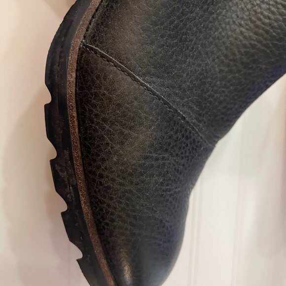 Sorel Women’s 10 Cate Cut Out Black Brown Leather Slip On Ankle Boots T15 - Picture 5 of 14